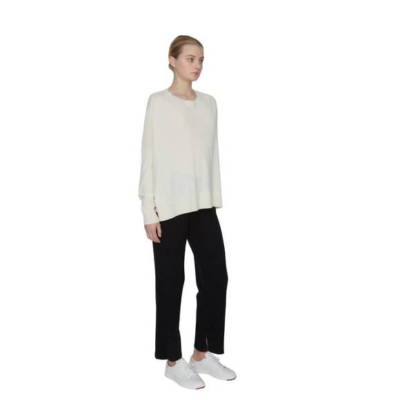 NEW MAISON DE PAPILLON una cashmere crewneck sweater in creme - Picture 3 of 3